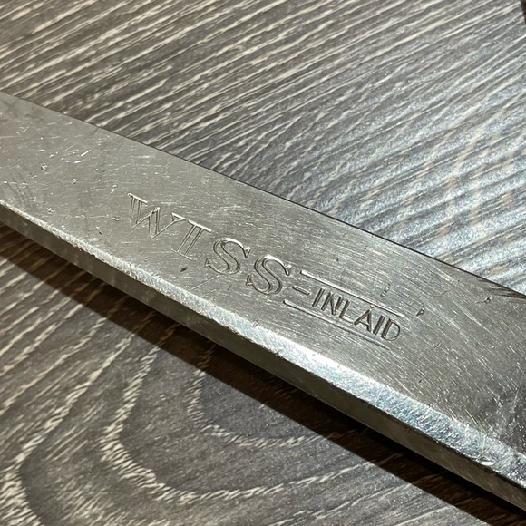 VINTAGE 12” WISS INLAID Shears Scissors Steel Forged Made In USA - Picture 5 of 7